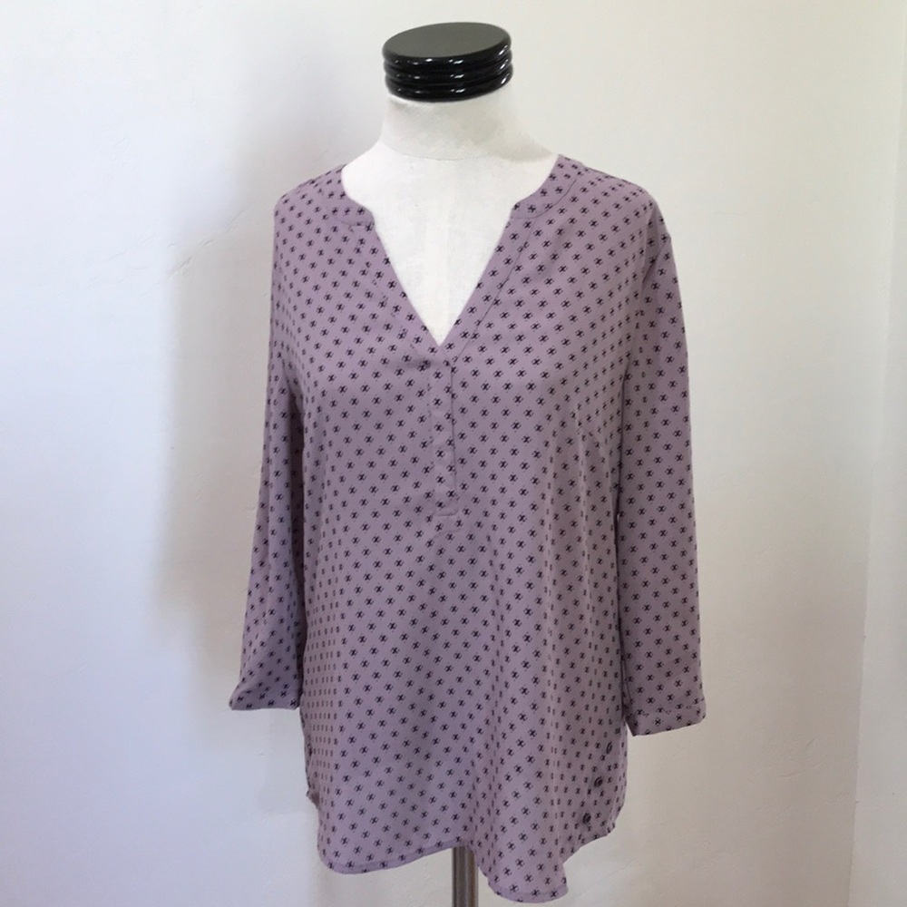 Purple and Black Maurice’s Blouse